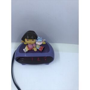 Dora the Explorer & Boots LED Digital Alarm Clock 2004 Nickelodeon. Works. Vtg.
